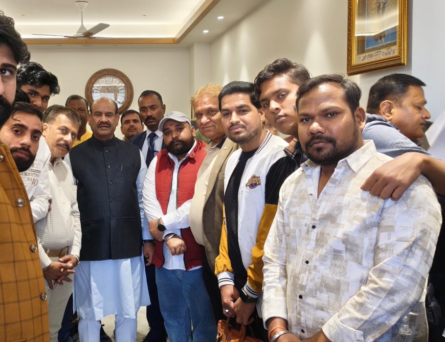 लोकसभा अध्यक्ष ओम बिरला को मांधाता बालाजी मेले में पधारने का निमंत्रण