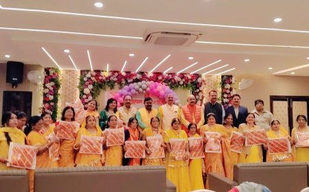 ब्राह्मण कल्याण परिषद महिला प्रकोष्ठ का रंगारंग बसंत उत्सव सम्पन्न