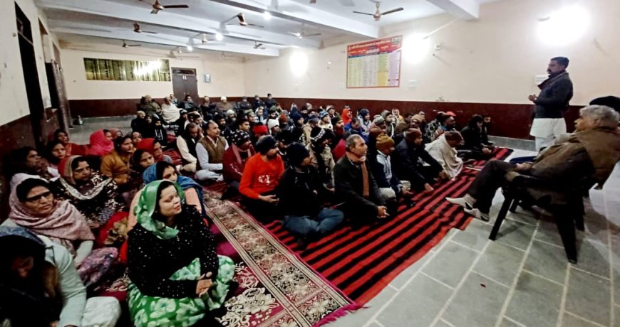 छत्रपुरा बस्ती क्षेत्र में हिंदू सम्मेलन को लेकर हुई तैयारी बैठक