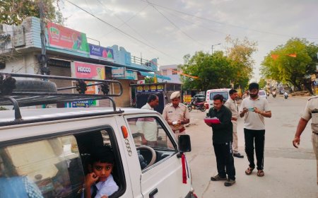 बाल वाहिनी वाहनों पर बड़ी कार्रवाई, 9 चालान और एक वैन सीज़